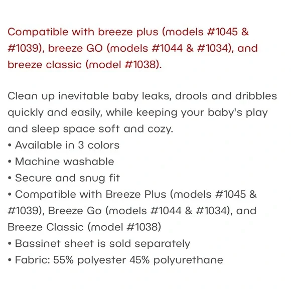 4moms Breeze Plus Waterproof Playard Sheet - Picture 4 of 6